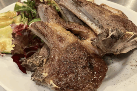 骨付き仔羊のシンプルグリル