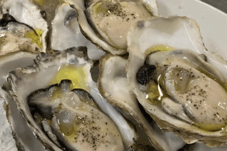 厳選　生牡蠣 オリーブオイルとレモンで